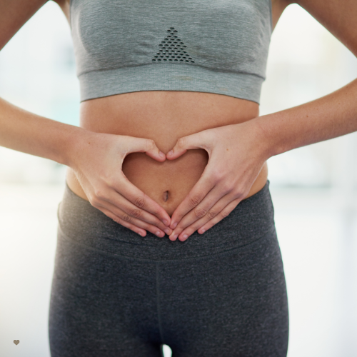 fit woman with flat stomach